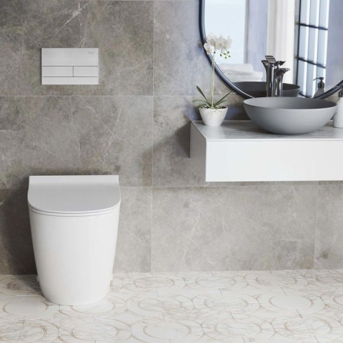 Cadru WC încastrat K011A-Q Rea cu buton T crom periat [1]