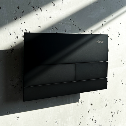 Cadru WC încastrat K011A-Q Rea cu buton T negru [7]