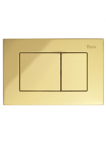 Cadru WC incastrat Rea K011A-Q buton J auriu adancime 90 mm [2]