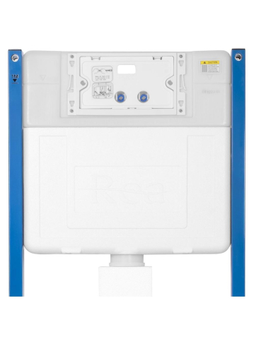 Cadru WC incastrat Rea K011A-Q buton J auriu adancime 90 mm [5]
