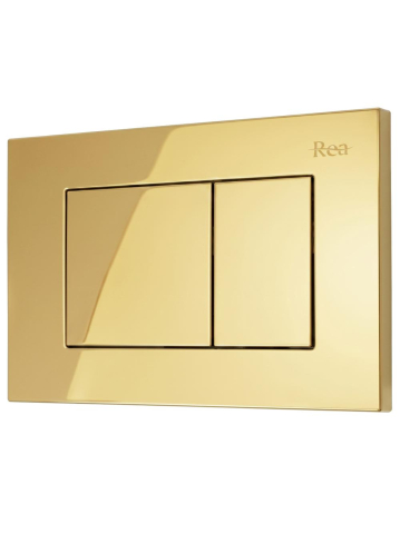 Cadru WC incastrat Rea K011A-Q buton J auriu adancime 90 mm [6]