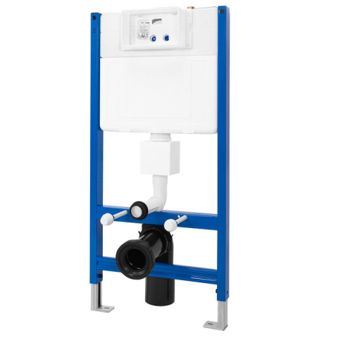 Cadru WC încastrat Rea cu buton H  Auriu [4]