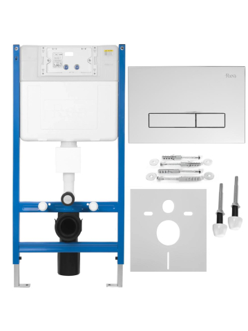 Rezervoare wc - Cadru WC încastrat Rea cu buton HD crom