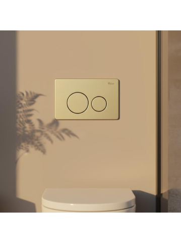 Cadru WC încastrat Rea cu buton I auriu periat [8]