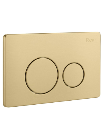 Cadru WC încastrat Rea cu buton I auriu periat [4]