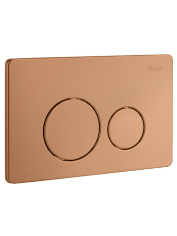 Cadru WC încastrat Rea cu buton I cupru periat [3]