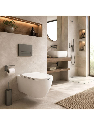 Cadru WC incastrat Rea K011A-Q buton HD Titan adancime 90 mm [7]