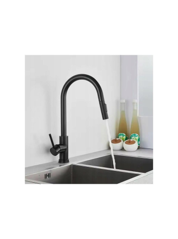 Cap cu aerator baterie bucatarie REA Fresh negru filet 1/2 toli ABS [4]