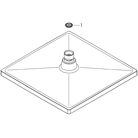 Cap de dus Hansgrohe, Crometta E, Crom, 240 x 240 mm [3]