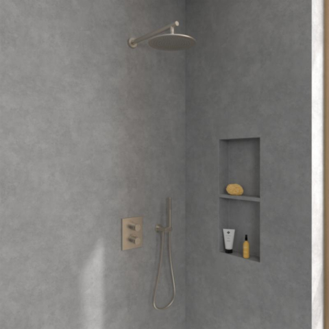 Cap de duș Villeroy&Boch, Universal Showers, Ø25 cm, bruhsed nickel [1]