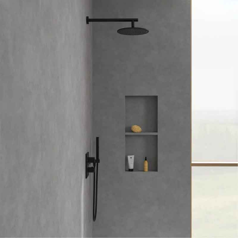 Cap de duș Villeroy&Boch, Universal Showers, Ø25 cm, negru mat [5]