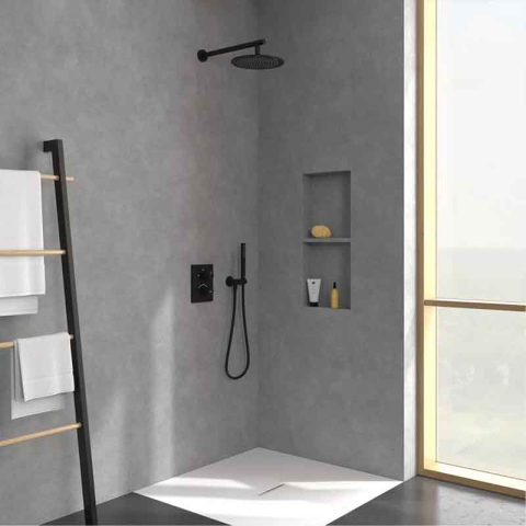 Cap de duș Villeroy&Boch, Universal Showers, Ø25 cm, negru mat [9]