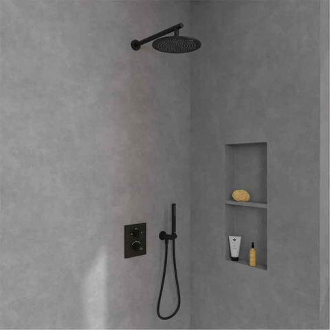 Cap de duș Villeroy&Boch, Universal Showers, Ø25 cm, negru mat [2]