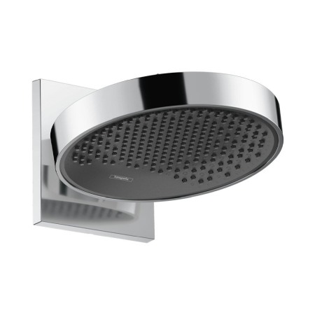 Brate si palarii dus - Cap dus fix Hansgrohe, Rainfinity 250, cu placa aparenta de conectare la perete, crom