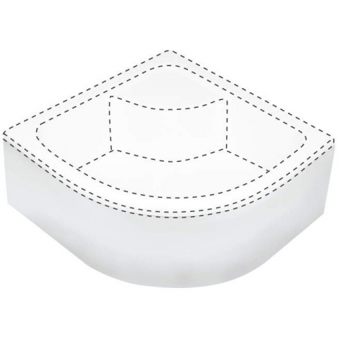 Cadite semirotunde - Capac semicerc pentru cadita de dus pentru KTD_042B