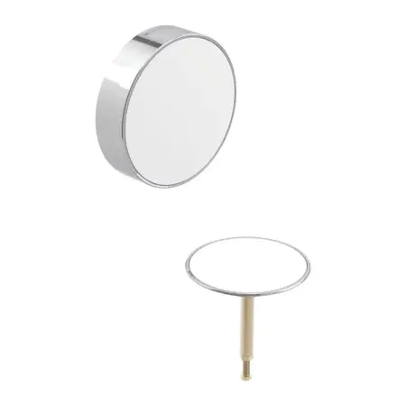 Cazi baie - Capac sifon si preaplin Geberit Split d52 alb - crom