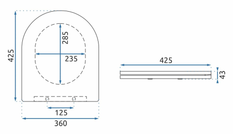 capac UF DUROPLAST FLAT alb [6]