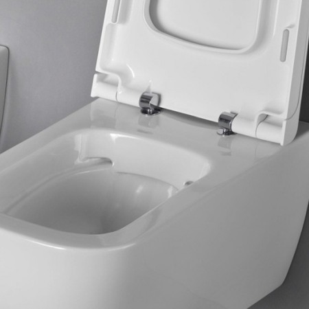 Capac vas WC Hatria, Next, soft close, alb [2]