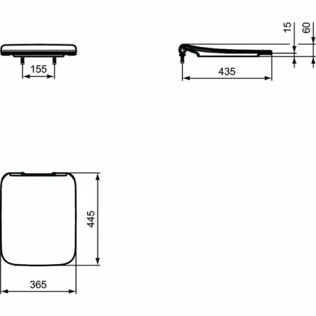 Capac vas wc Ideal Standard Strada II slim [5]