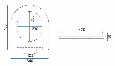 Capac WC CARLO FLAT UF BLACK MATT [4]