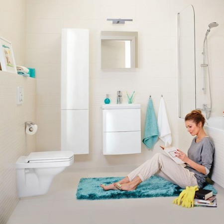 Capac WC Cersanit, Easy, cu Soft-Close si Easy Off,alb [2]