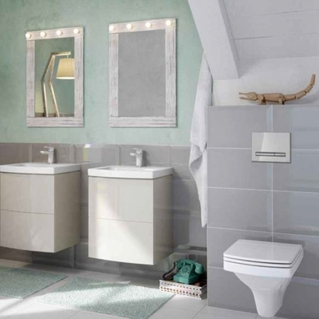 Capac WC Cersanit, Easy, cu Soft-Close si Easy Off,alb [3]