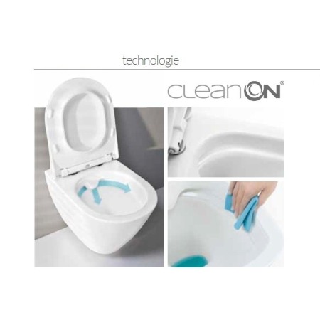 Capac WC Cersanit, Easy, cu Soft-Close si Easy Off,alb [6]