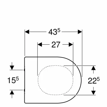 Capac wc Geberit Acanto inchidere lenta balamale Quick Release [3]
