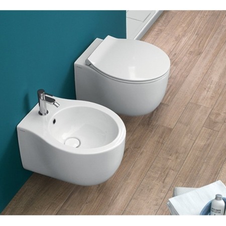 Capac WC Hatria, Nido, cu soft close si quick release, alb [2]