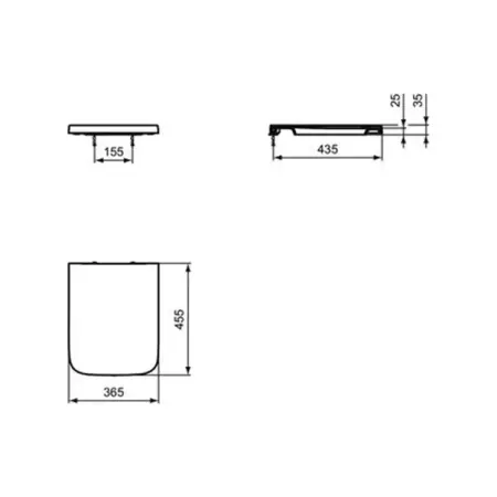 Capac WC Ideal Standard Atelier Blend Cube softclose alb lucios [9]