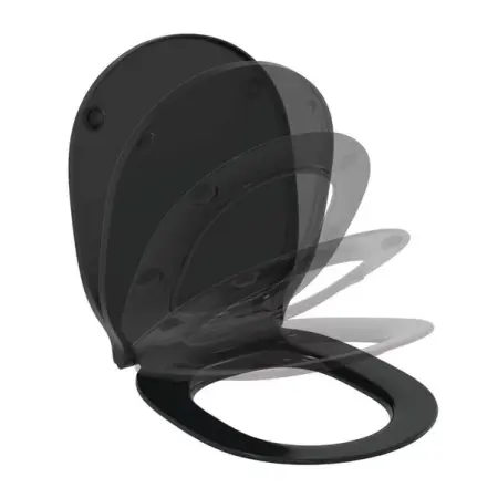 Capace wc - Capac wc slim softclose Ideal Standard Connect Air negru mat
