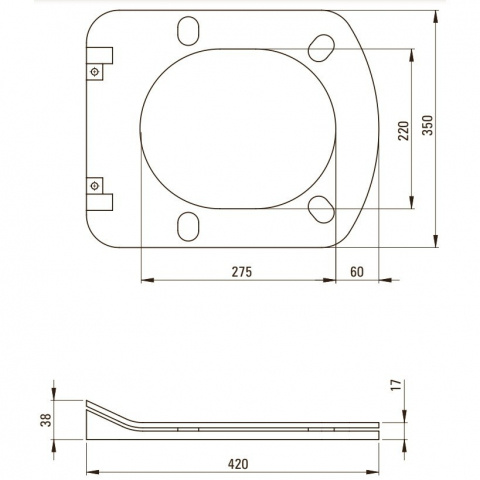 Capac WC softclose Deante Hiacynt New alb [1]