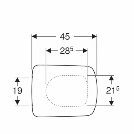 Capac wc softclose Geberit Selnova Square fixare de sus cu balamale Quick Release [3]
