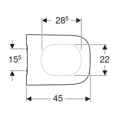 Capac wc softclose Geberit Smyle Square slim [2]