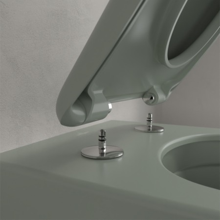 Capac WC, Villeroy & Boch, Antao, cu Soft Close si Quick Release, verde [2]
