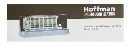 Automatizari - Centru de comanda cu fir 230 V, 6 zone, Hoffman Underfloor Heating HFKL06