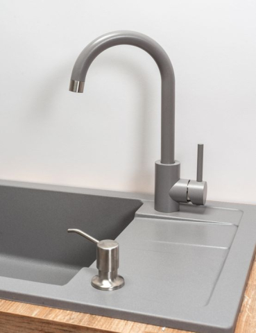 Chiuveta bucatarie Granit Nils gri set 5in1 [2]