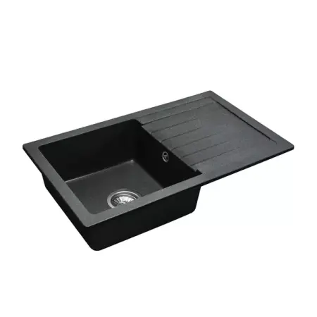 Bucatarie - Chiuveta compozit Rea Dag negru nisip mat 75x44 cm