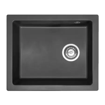 Chiuveta compozit Rea Nels negru mat 56x47 cm [2]