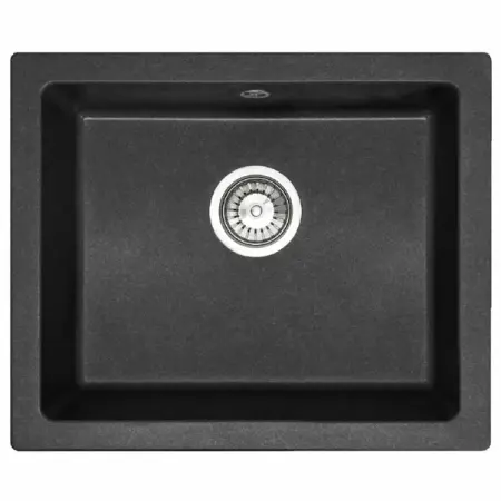 Chiuvete bucatarie - Chiuveta compozit Rea Nels negru pestrit 56x46.5 cm