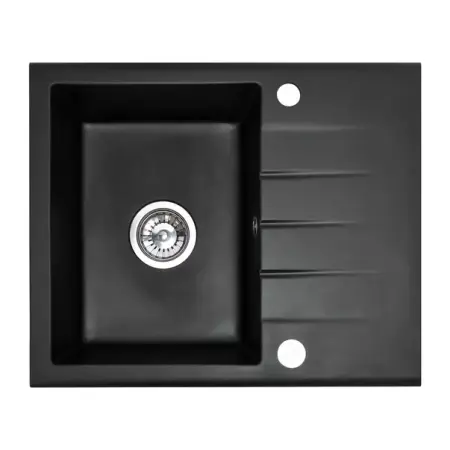 Chiuveta compozit Rea North negru metalizat 60x49 cm [5]