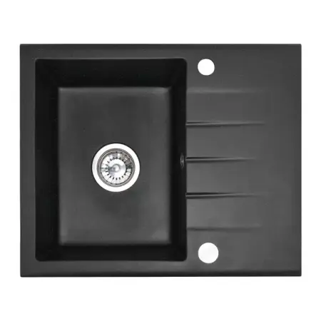 Chiuveta compozit Rea North negru nisip mat 60x49 cm [4]