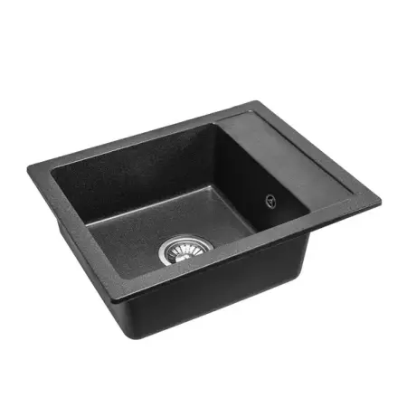 Bucatarie - Chiuveta compozit Rea Rino negru nisip mat 52x49 cm
