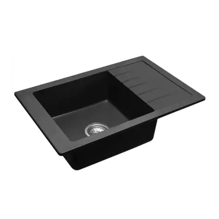 Bucatarie - Chiuveta compozit Rea Sten negru mat 80x48 cm