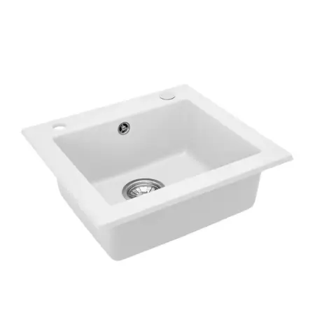 Chiuveta compozit Rea West alb mat 49x44 cm [1]
