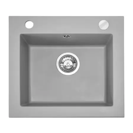 Chiuveta compozit Rea West gri mat 49x44 cm [5]