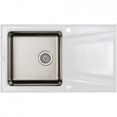 Bucatarie - Chiuveta Deante Prime din granit, cuva din inox 86x50 cm