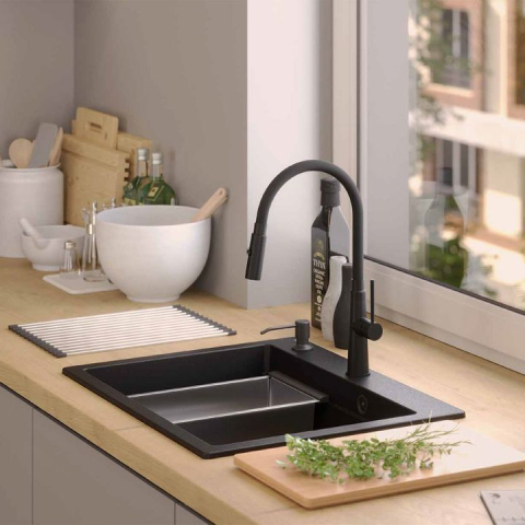 Chiuveta din granit KURT 110 WORKSTATION Negru [8]