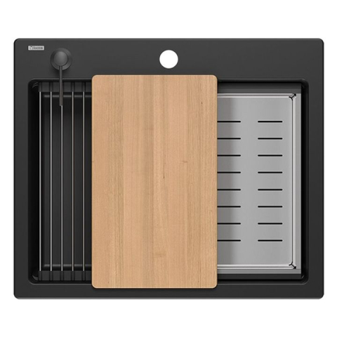 Chiuveta din granit KURT 110 WORKSTATION negru [10]