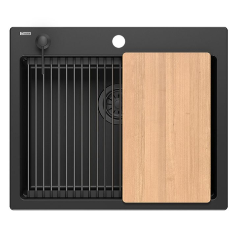 Chiuveta din granit KURT 110 WORKSTATION negru [4]